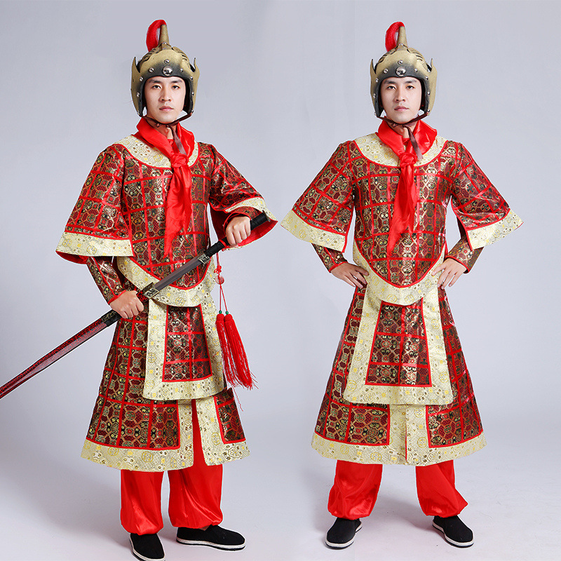 Ancient Costume Men's Han Costume Men's Han Dynasty Ancient General Military Uniform Commander Marshal Military Generals Qin Three Kingdoms Jin and Tang Dynasty Performance Costume