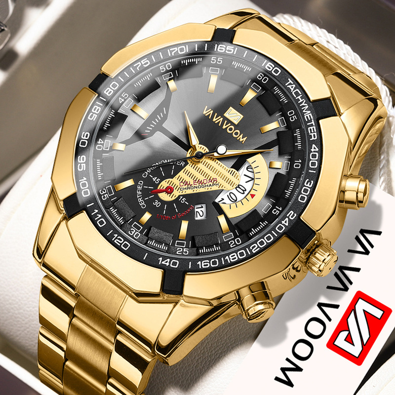 Men's Watches Day Luminous Quartz Watch Southeast Asia Cross-Border Sports Leisure Steel Band Watch Sports Model Men's Watches Day Luminous Quartz Watch Southeast Asia Cross-Border Sports Leisure Steel Band Watch Sports Model