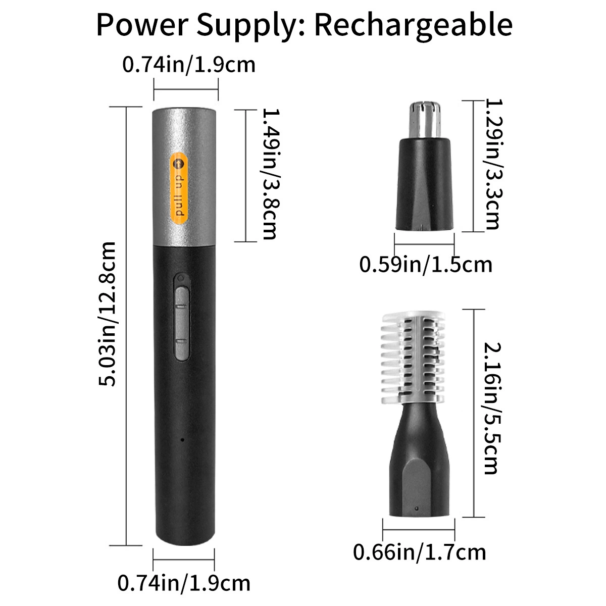 Бритва с USB-зарядкой, ручной триммер, 2 в 1, (торговля через границу)