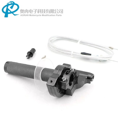Large Twist Throttle, Visible — Motosiklet ləvazimatları və aksesuarları - black-pull-cord