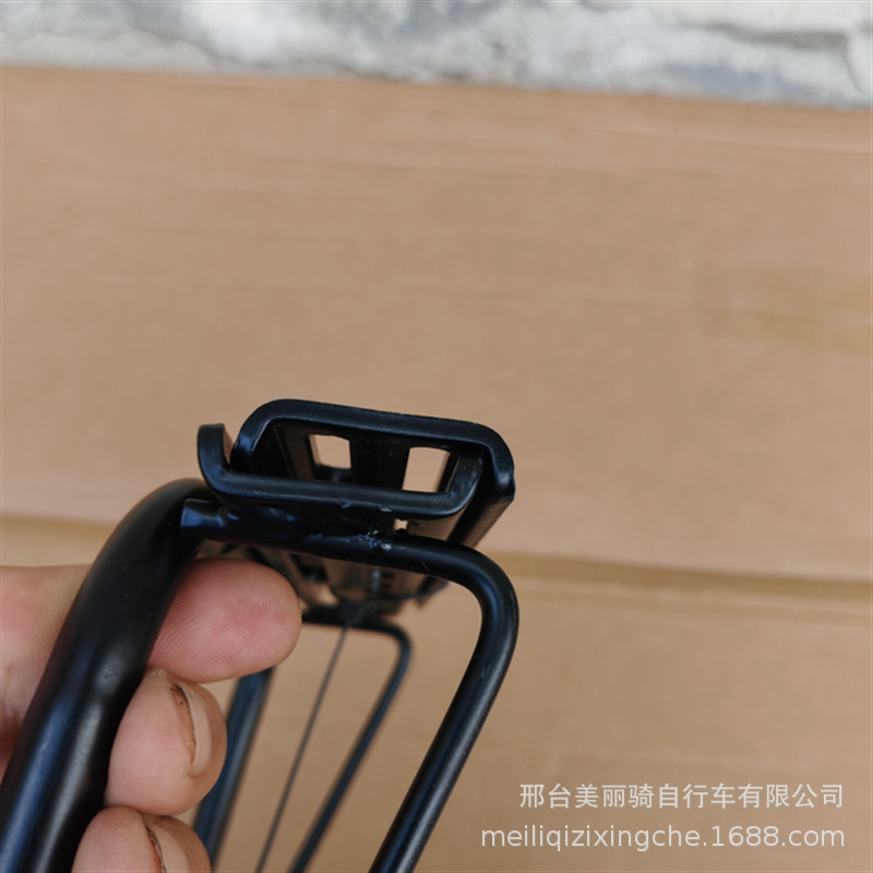 Electric bicycle universal disassembly-free rear shelf battery car rear backrest expansion tail box bracket modified cargo trunk