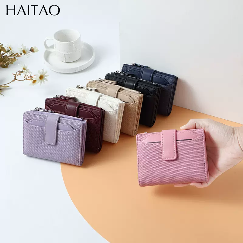 新款时尚女士短款钱包韩版拉链钱夹多功能钱夹wallet跨境零钱包