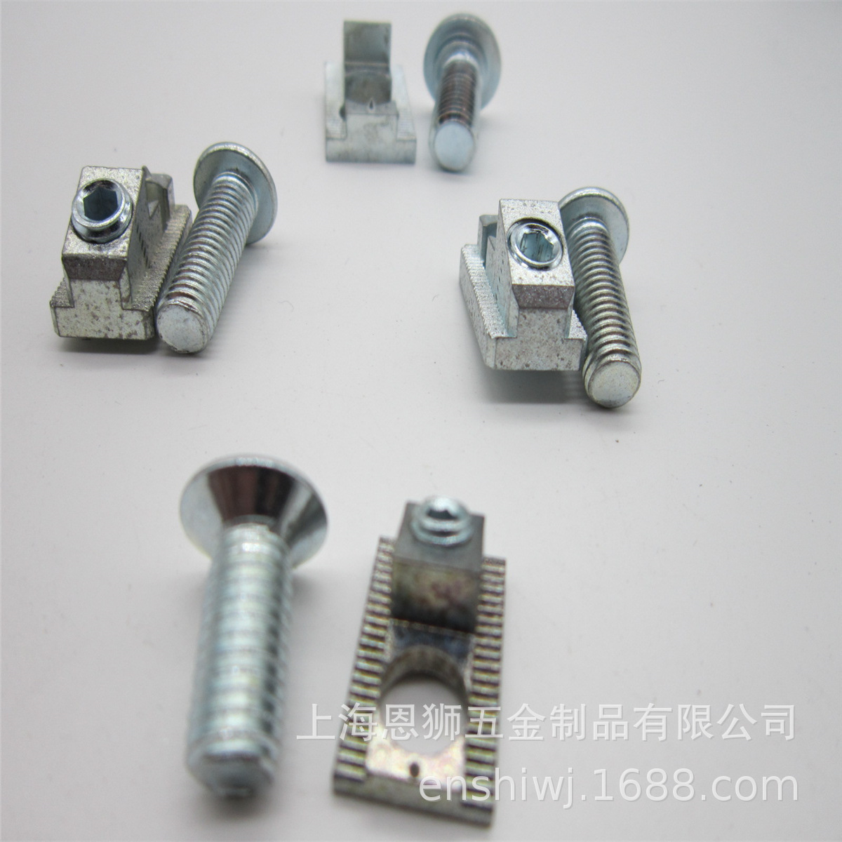 供应铝型材槽扣  碳钢40槽8固定内置槽扣  内置直角槽扣