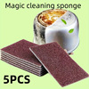 5pcs Emery Sponge Wipe Pot Bottom Cleaning Descaling Sponge|ru