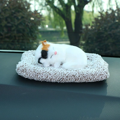 car decoration pet simulation cat — Car ornaments - little-mandarin-duck-cat