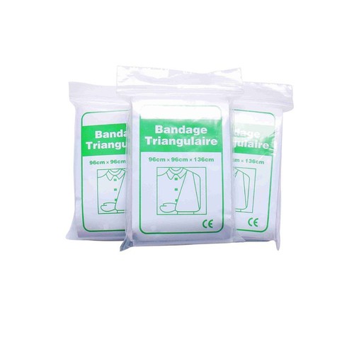 Cross-border outdoor emergency self-rescue and survival triangular bandage dressing bandage hemostatic non-woven triangular care first aid supplies