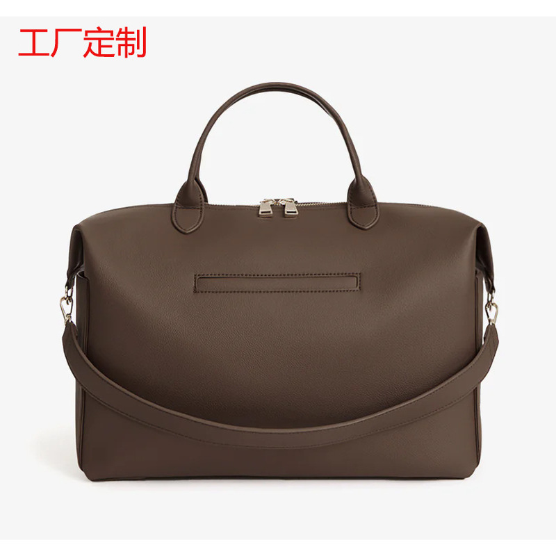 Factory Custom-Made Leather Diaper Bag, Three-In-One Mommy Backpack, Large Capacity Hand-Held Cross-Body Baby Bag, Mommy Bag