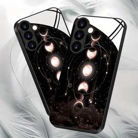 个性满屏星球钢化玻璃手机壳适用三星A52手机壳S20plus创意s25plu