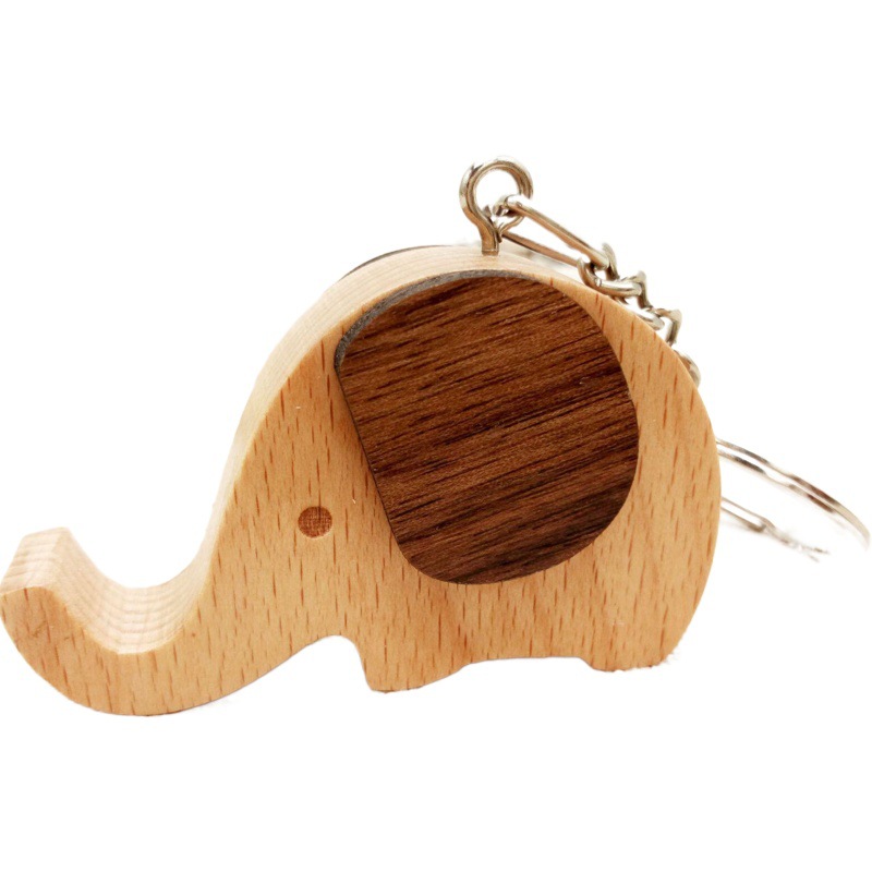 Llavero de madera de haya llavero de madera LOGO de madera clave colgante de publicidad regalo promocional llavero de madera