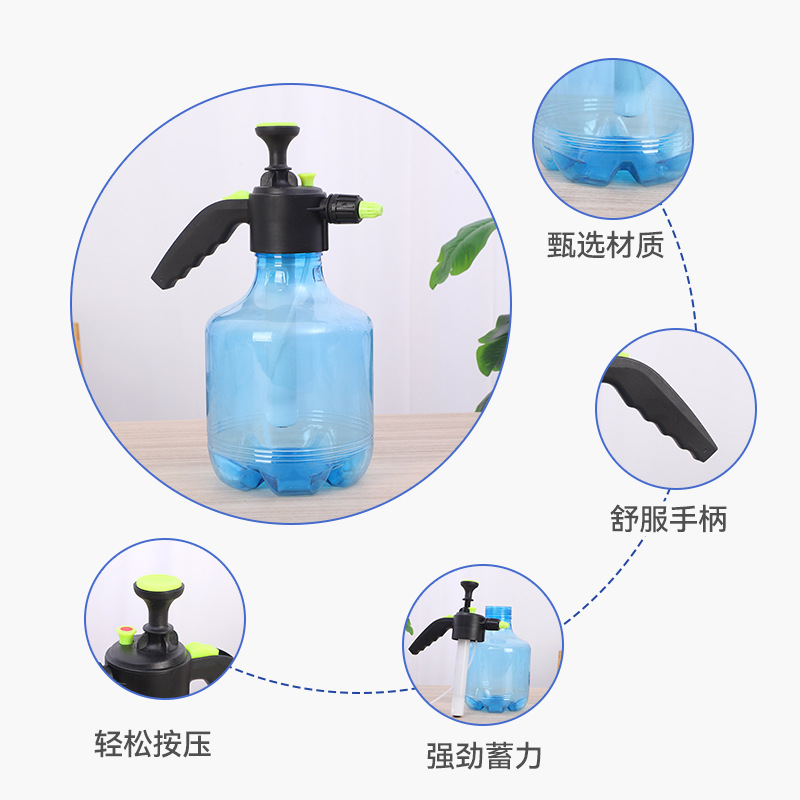 Fuente de la fábrica transparente 3 L regadera jardín balcón regadera engrosada herramientas de jardinería de plástico al por mayor