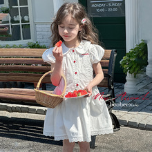 女童连衣裙2025夏装新款儿童韩系公主裙女孩甜美长裙宝宝洋气裙子