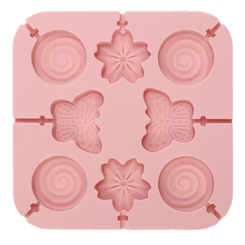 Lollipop molde silicona Navidad niños azúcar molde Lollipop hornear DIY Herramienta 8 12 incluso rejilla molde antiadherente