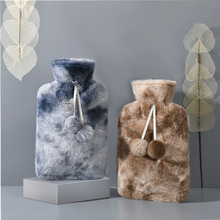 新款毛绒热水袋防爆注水学生暖水手袋可爱迷你暖手宝便携包袋批发
