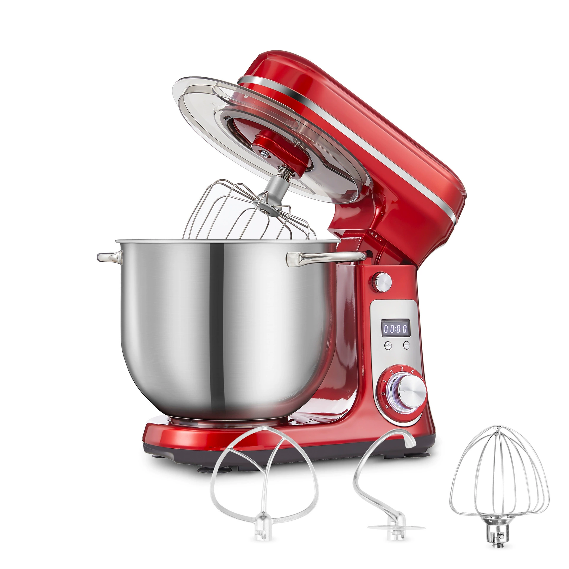 Миксер-станок BioloMix BM-601, миска из нержавеющей стали на 6 л, 1200 Вт DC-мотор, LED таймер
