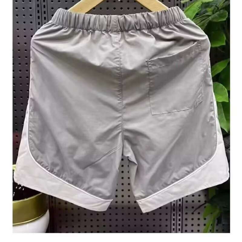 Men's Clothing Men's Trendy Casual Embroidered Shorts Patchwork Five Point Outdoor Sports Beach Pants Loose Fit_viptrois.com