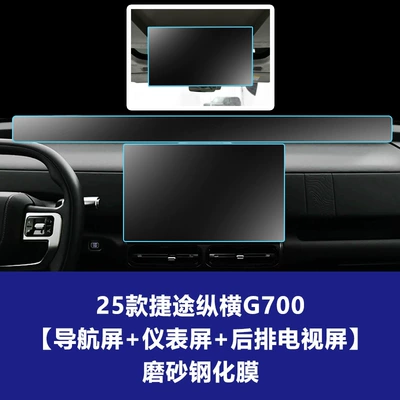 Car interior film, Film for Jietu Zongheng G700 - 25-models-of-jietu-zongheng-g700-156inch-navigation-screen-integrated-instrument-screen-rear-tv-screen-frosted-tempered-film