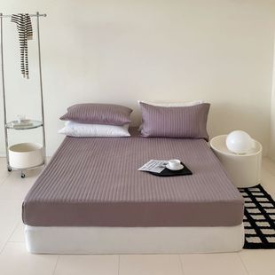 South Korea Ins Minimalist Wide Stripe Cotton Quilted Bed Cover Mattress Protector Cover Bed Cover