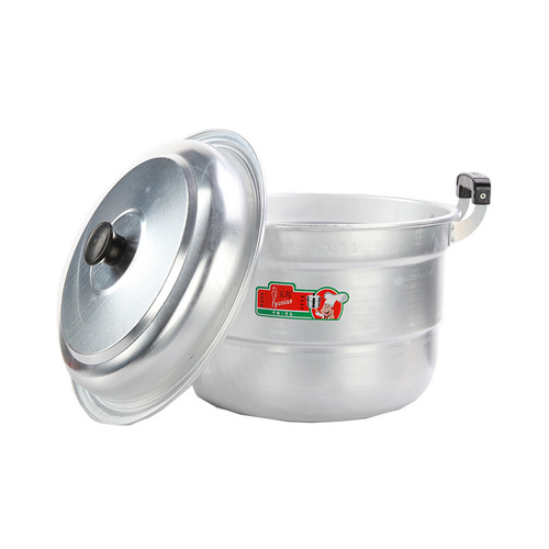 Wholesale double-layer aluminum steamer, old-fashioned soup pot, thickened large-capacity household commercial aluminum pot for boiling water