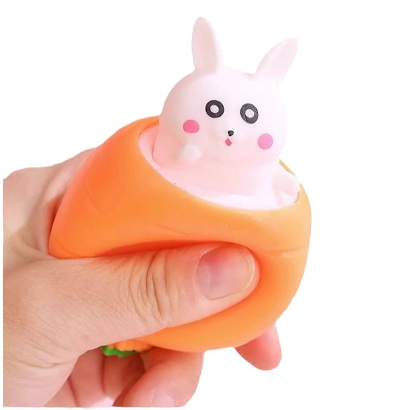 Декомпрессионный морковь щепотка Le Творческий вентиляционный шар сжать редьку Кролик Детский декомпрессионный артефакт неигрушечный гаджет