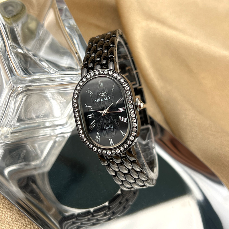 50g Weight Ordinary Glass Mirror Material Alloy Strap Material Watch Classification Pointer Display Type Jewelry Buckle Buckle Style Oval Dial Shape Daily Occasion Quartz Movement Geometric Pattern Women's Gender Simple Style Style Simple Style Geometric Jewelry Buckle Quartz Women's Watches 14