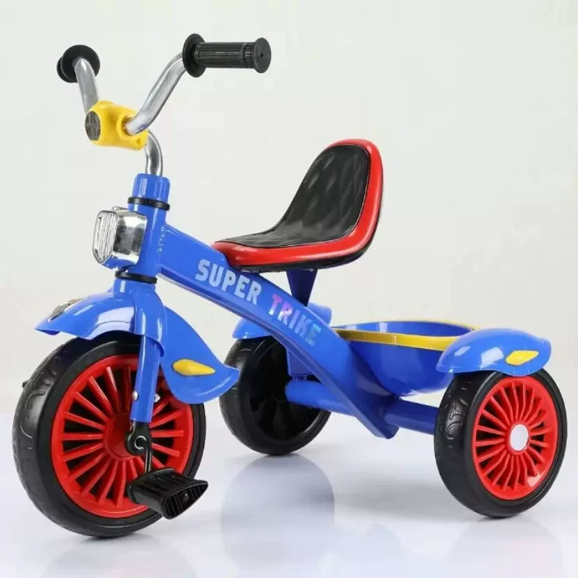 儿童脚踏车三轮车防侧翻男女宝宝可骑行童车自行车带抖带灯光音乐