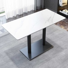 スレートダイニングテーブルカスタムファーストフードスナックバー商業テーブルミルクティーショップカフェレジャーテーブルと椅子レストランスレートテーブル