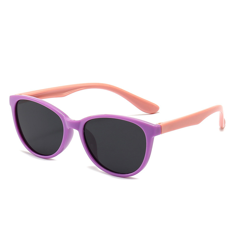 Purple frame powder legs black gray film