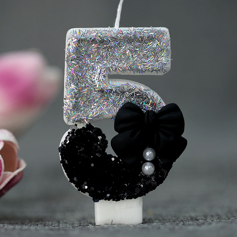 Vela de cumpleaños transfronteriza e-commerce creativo vela digital arco perla Vela decorativa para AliExpress Amazon