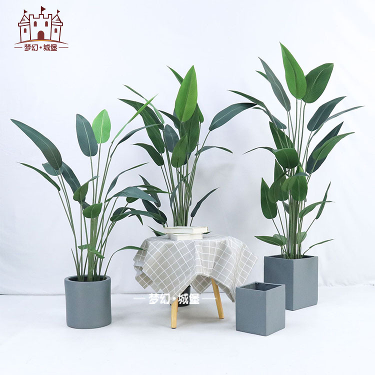 Nórdico paraíso pájaro bonsai salón decoración falso árbol Qin Ye Rong simulación planta maceta planta de simulación al por mayor