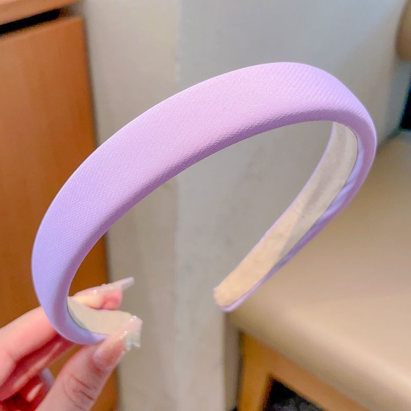 韩系百搭灰色发箍女高级感2025新款夏季宽边高颅顶头箍发饰针织发|undefined