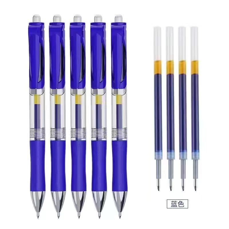 K35 プレスゲルペン高価値白ペン学生試験用大容量カーボンブラック水性署名ペン|undefined
