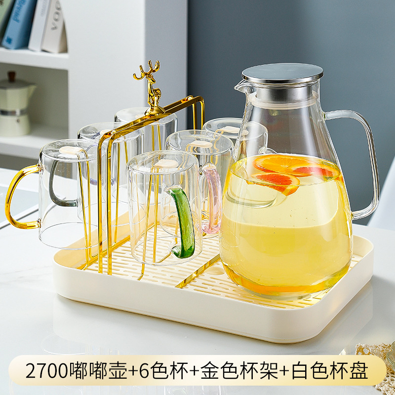 Кувшин стеклянный Hongzhu Dudu 2700мл полный набор