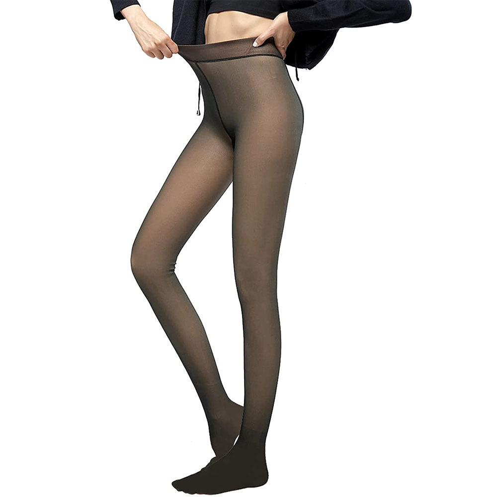 Primavera y otoño nuevo estilo azafata gris leggings de una pieza falso transparente grasa luz pierna transparente red luz roja pierna artefacto adelgazamiento polainas