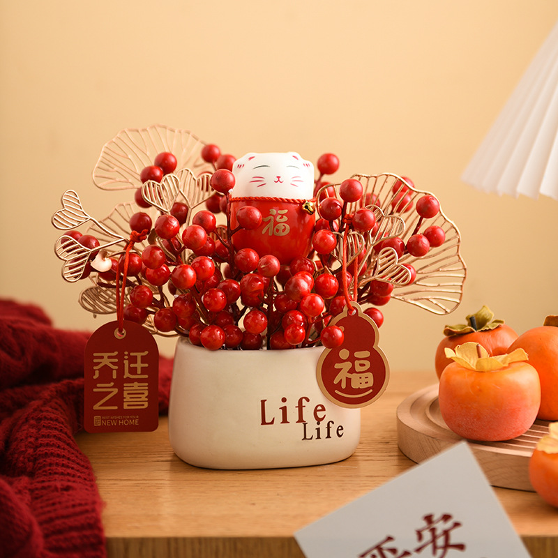 Nuevo chino creativo mudanza casa ceremonia suministros Nuevo Hogar regalo sala de estar decoración inauguración de la casa decoración del hogar