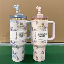 2025跨境亚马逊跨境美国同款2代40OZ大容量渐变色保温杯车载杯子