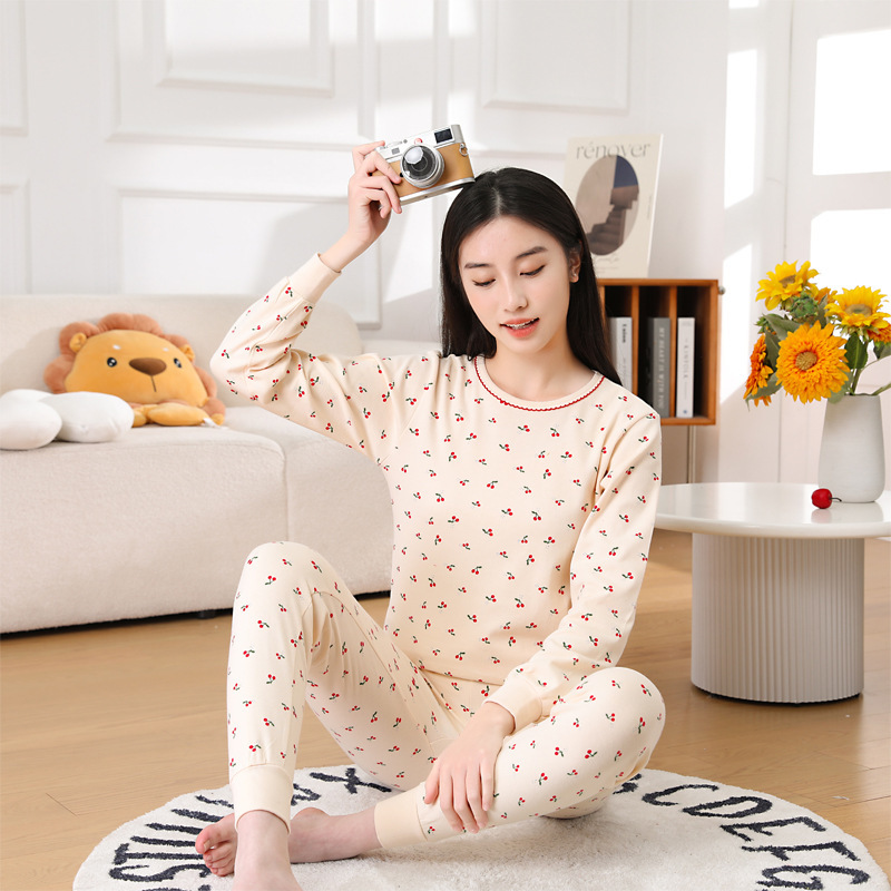 青少年秋衣秋裤纯棉儿童睡衣男童保暖内衣女童打底棉毛衫衬衣衬裤|undefined