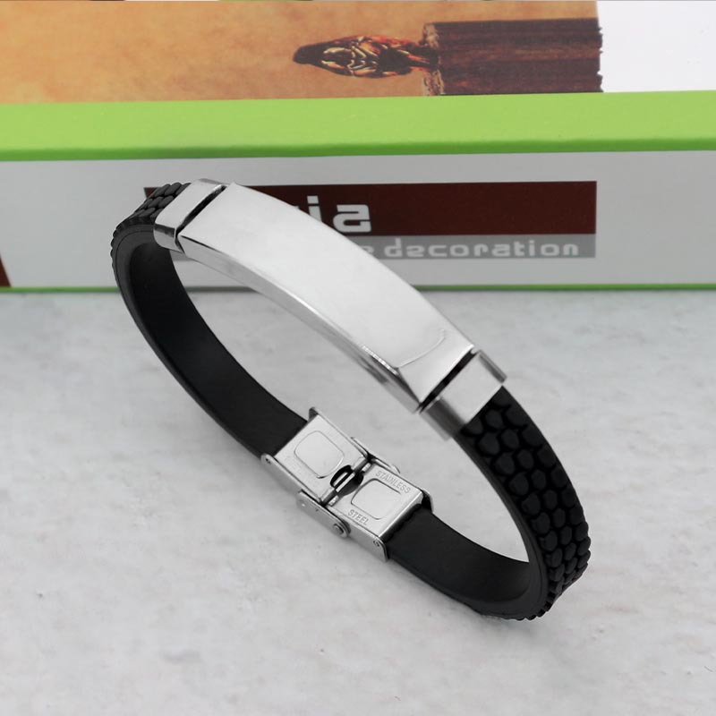 European and American cross-border hand jewelry wholesale stainless steel laser engraving Korean student woven handmade couple bracelet wholesale