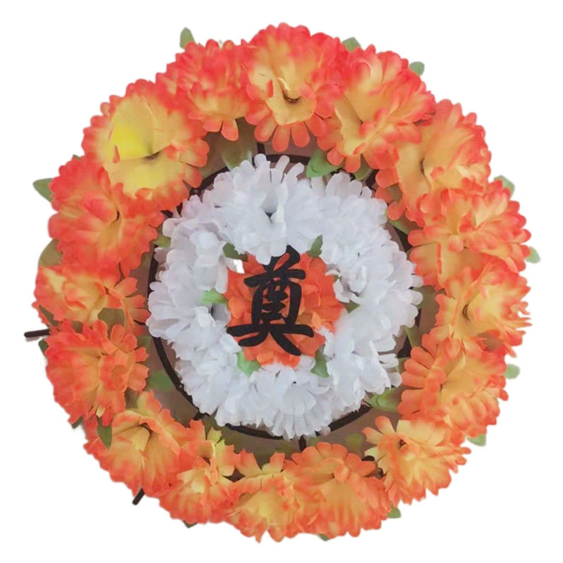 Qingming memorial small flower wreath chrysanthemum bouquet flower branch for tomb sweeping grave memorial supplies artificial flowers hanging ornaments wreath flowers