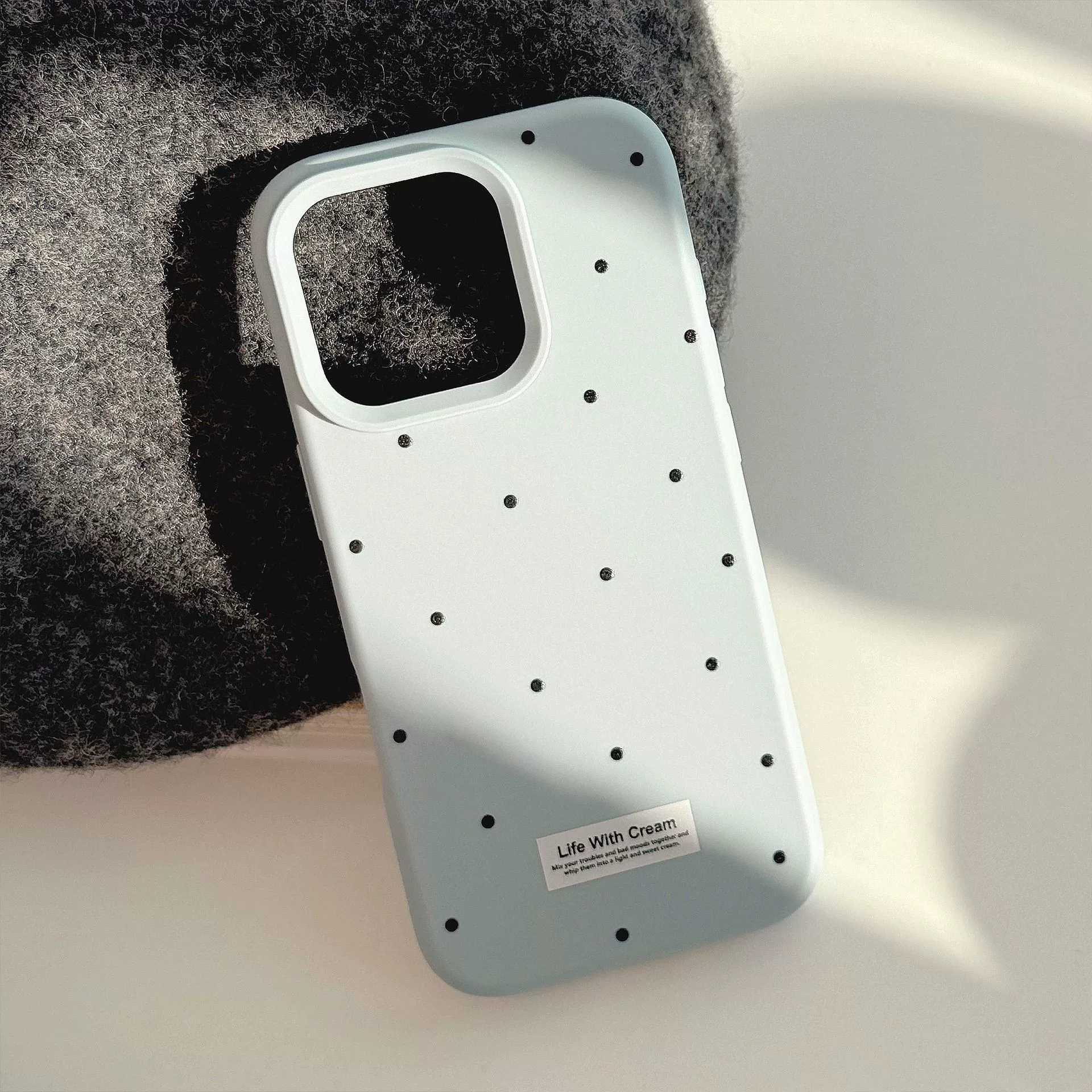 Чехол для телефона Apple iPhone 17, трубчатый дизайн, кремовый — совместим с iPhone 12–17/Pro/Pro Max/Plus