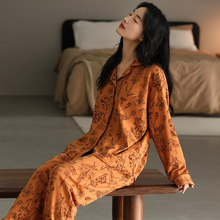 纯棉睡衣女士2026春秋季开衫翻领简约休闲高级感家居服套装可外穿