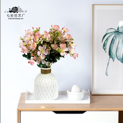 Simulated Flower Oncidium Cross Cherry Blossom Home Soft Furnishing Romantic Atmosphere Arrangement Wedding Decoration Orchid