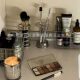Cross-border Simple Stainless Steel Toothbrush Rack Cosmetic Brush Storage Tube Creative Spring Toothbrush Holder Storage Rack