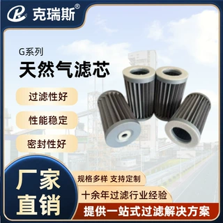 G1.5燃气滤芯 不锈钢折叠天然气管道过滤器专用滤芯厂家
