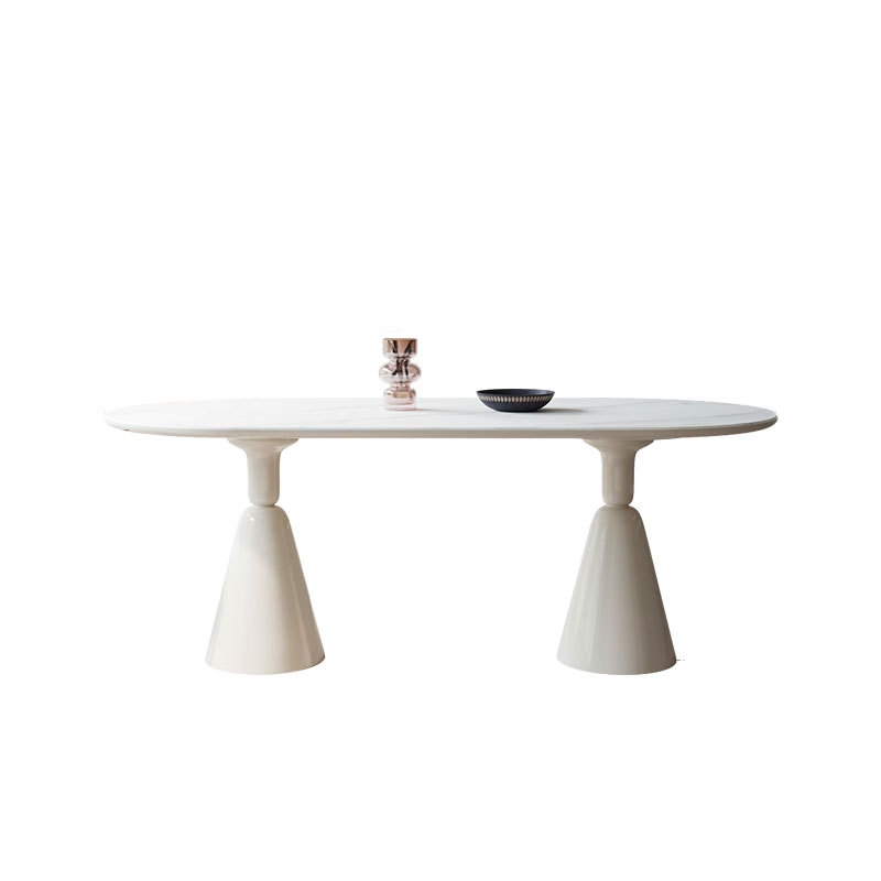 Danvance estilo francés crema de viento tabla de roca mesa de comedor red doméstica mesa de comedor silla pequeña casa rectangular mesa de comedor del Santo Grial