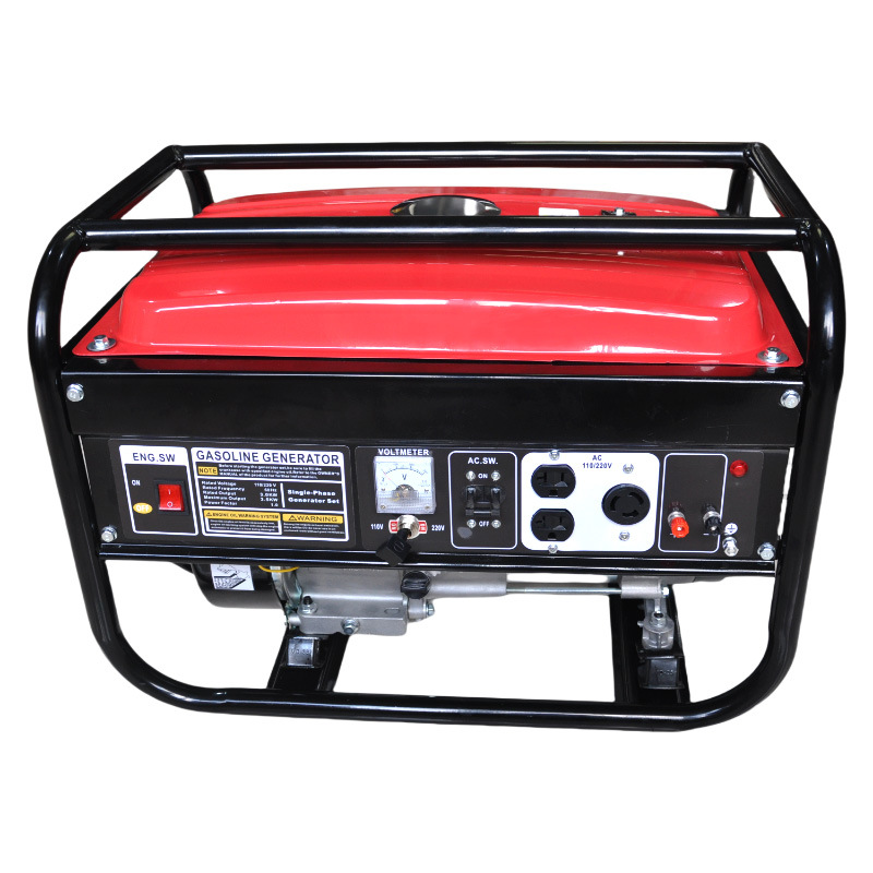 Small Portable Outdoor Ac Single-Phase Three-Phase 110V220V Dual Voltage 3 Kw 5Kw Gasoline Generator