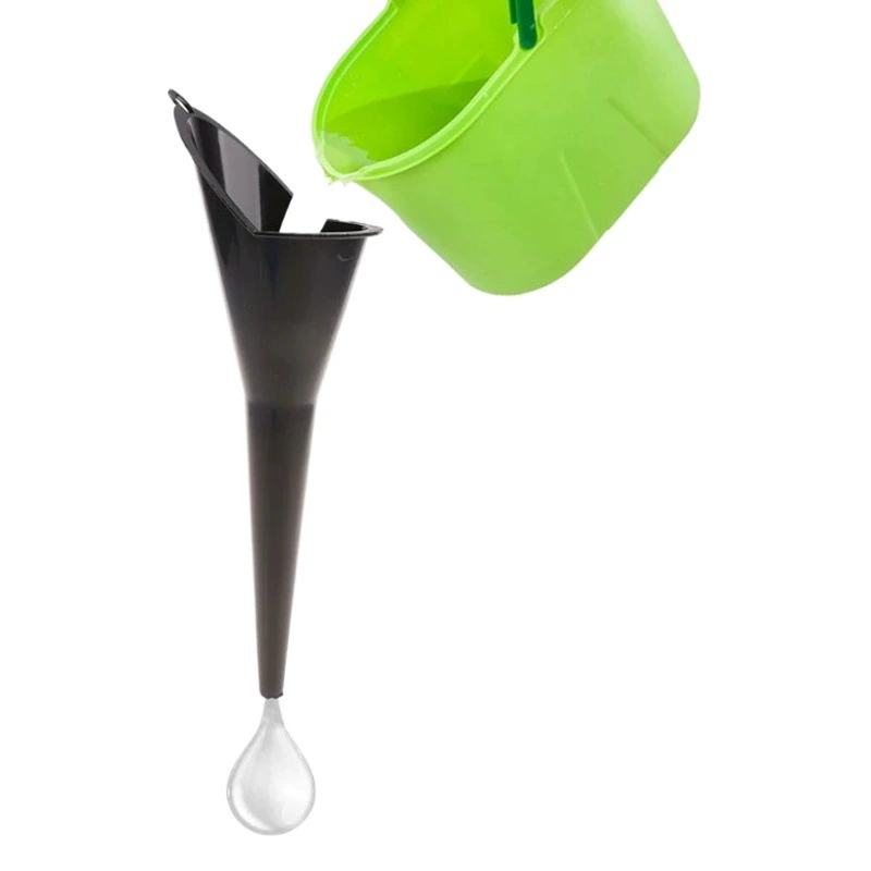 Косая Воронка без руки с длинным ртом масляная Воронка с длинным воротом с бензиновым двигателем мотоцикла масло стекло воды пластик большой черный