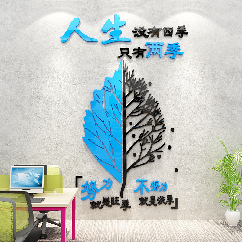 クリエイティブ文化壁面激励志標語オフィス装飾背景壁貼り会社企業会議イメージ3dシール