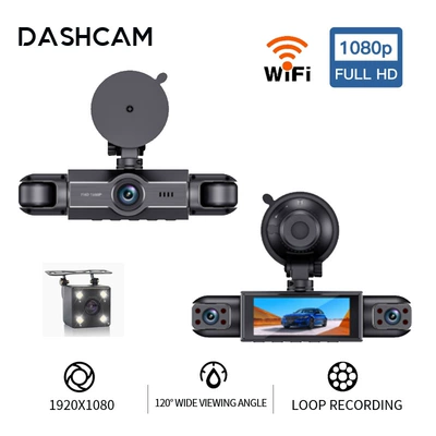 Driving recorder, with 4 lenses, 1080P HD - c-280-32inch-four-record-wifi
