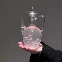 Стеклянный чайник 550 мл, утолщённое прозрачное стекло, простой элегантный дизайн для зелёного чая