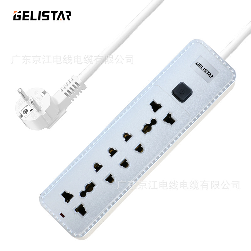 插座万能排插USB多用插线板欧规多插位面板 开关插排